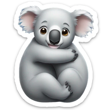 Hugging koalabears sticker