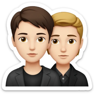 a woman that has a mans face  sticker