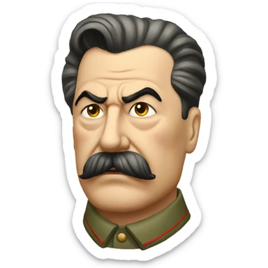 joseph stalin mad about something sticker