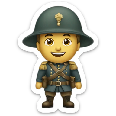 Dutch soldier from the past sticker