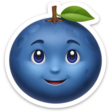 Un emoji myrtille sticker