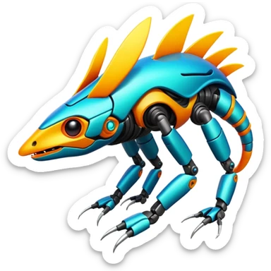  exotic tropical cyber-Sleuth-Sonic-Litten-Linoone-Noibat-Fakémon-Pokémon-Vernid-creature sticker