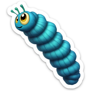 absolem blue catepillar sticker