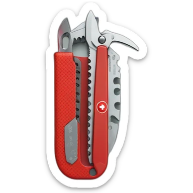 deployed swiss army knife sticker