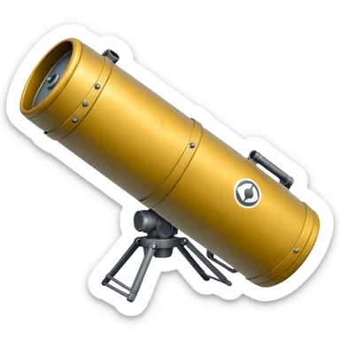 generate a realistic elongated anti-tank mine that can be carried by a drone sticker