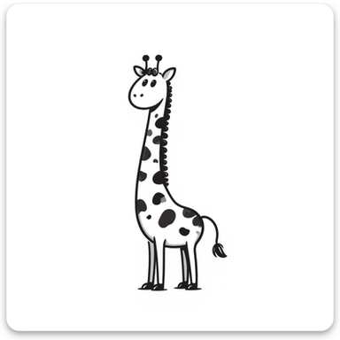 Giraffe sticker