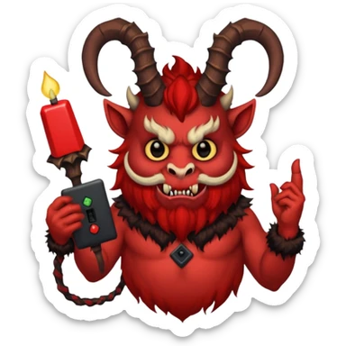 Christmas Krampus sticker