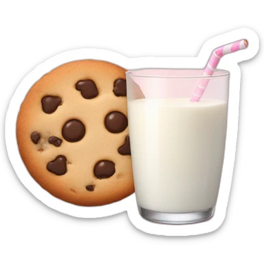 cookies with milk sticker