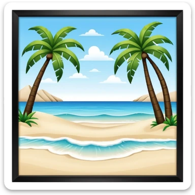 playa paisaje sticker