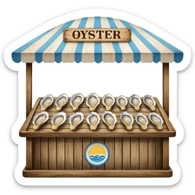 oyster stand sticker