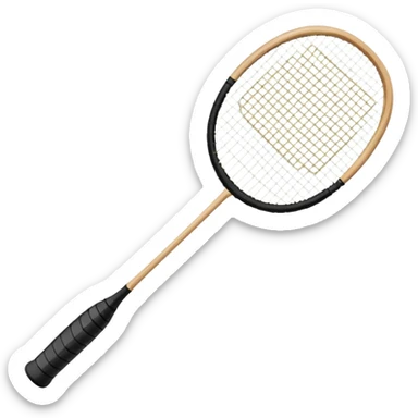 badminton bat sticker
