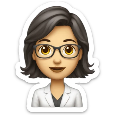 Alena Mocová brunet girl architect sticker