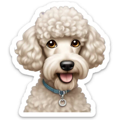 Poodle mixte with Yorkshire  sticker