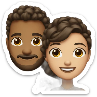 Bride is 30 Age old Groom is 34 Age Old sticker