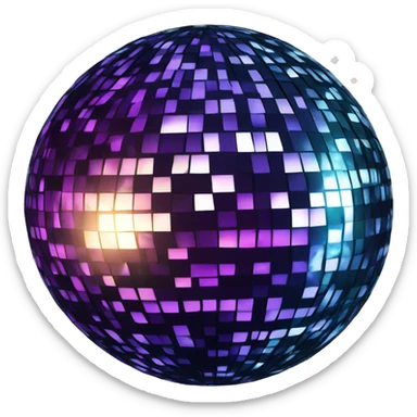 galaxy disco ball sticker