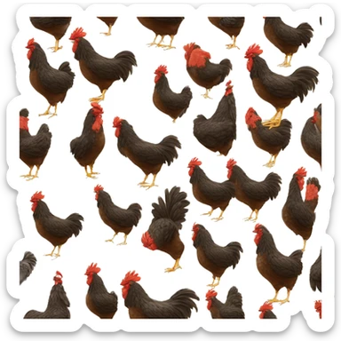 Pollo con botas sticker