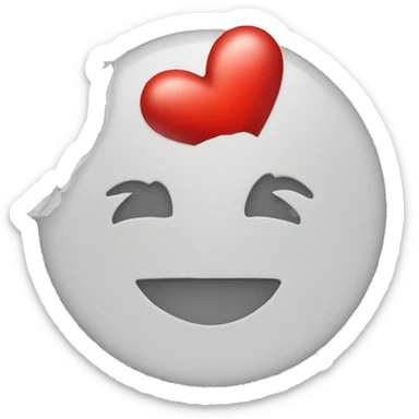create a red heart like iPhone's emoji sticker