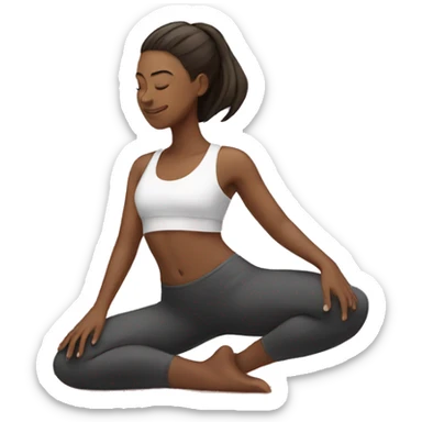 Yoga girl  sticker