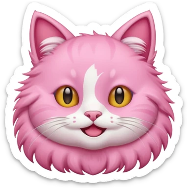  pink cat cutecore sticker