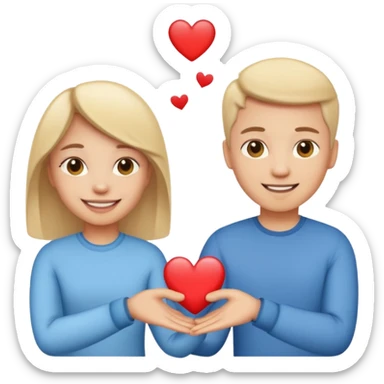 😍+🫶🏻 emoji  sticker