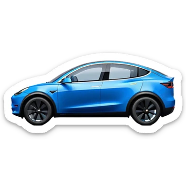 Tesla Model Y - Tesla (Model Year: 2022) (Iconic colour: Blue) sticker
