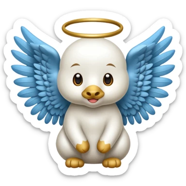 un animal ange de mongolie sticker