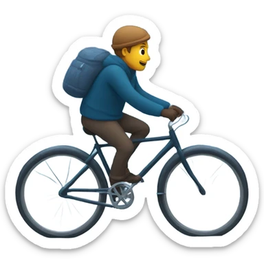 late night ride and snow sticker