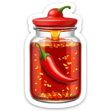 chilli oil sticker
