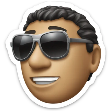 Tony Montana sunglasses the world in his hand sticker