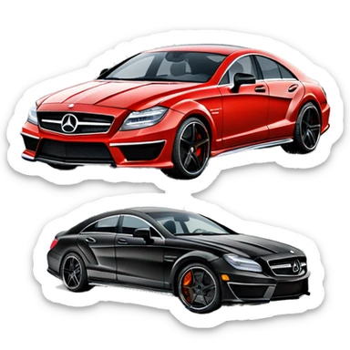 Mercedes CLS 63 AMG black sticker