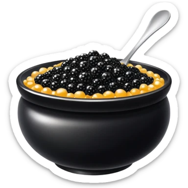 Caviar en un cuenco  sticker