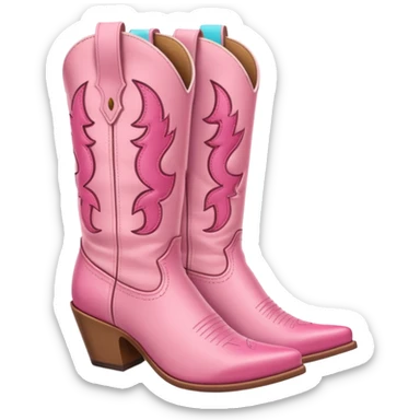 cowgirl boots asthetic girly sticker