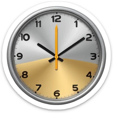 clock with a pause symbol inside sticker