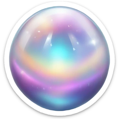 glowing crystal ball sticker