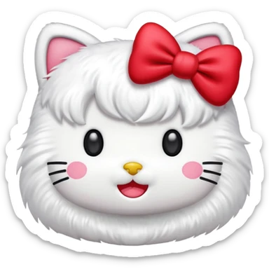 As un emoji de Hello Kitty más parecido  sticker