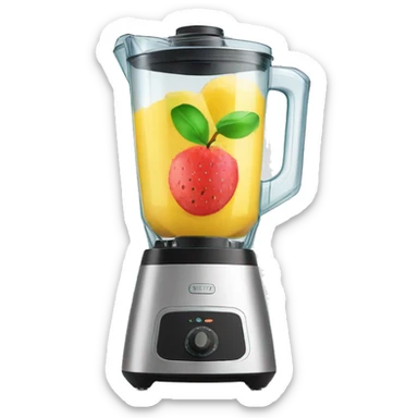 Fruit in a blender sticker