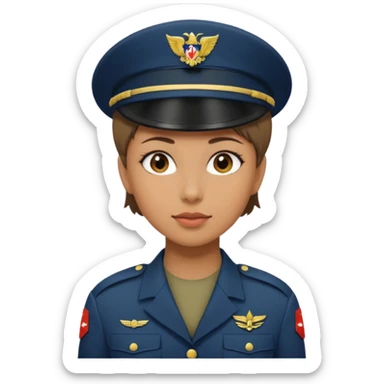 female soldier hair style with out cap sticker