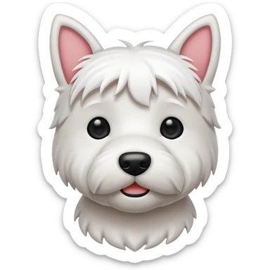 Westie Emoji sticker