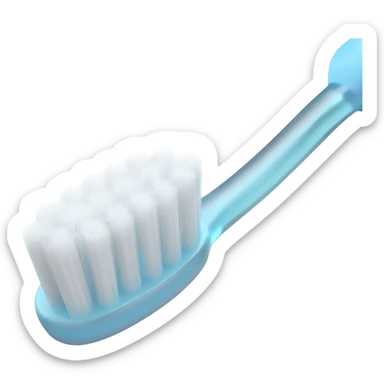 Toothbrush with Toothpaste sticker