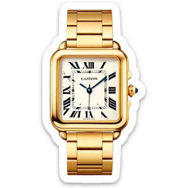 Cartier square watch  sticker
