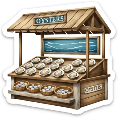 oyster stand sticker