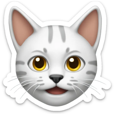 Un gato indignado tirando dedo sticker