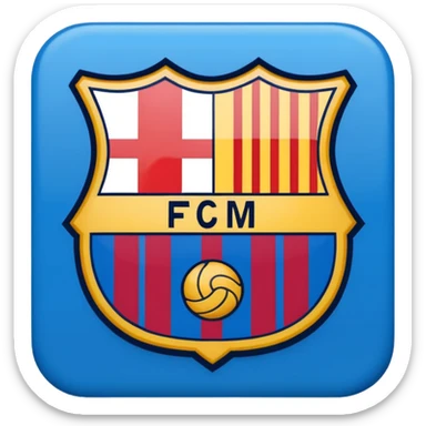 Barcelona logo in high quality sticker