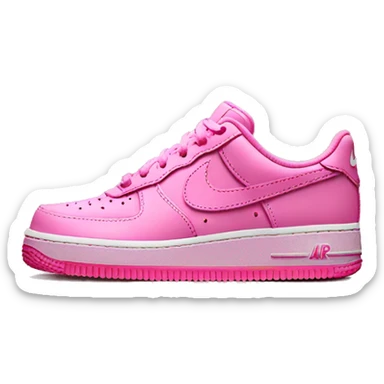 Nike Air Force 1 pink sticker