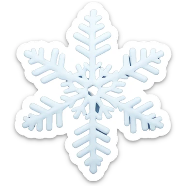 Christmas snowflake sticker