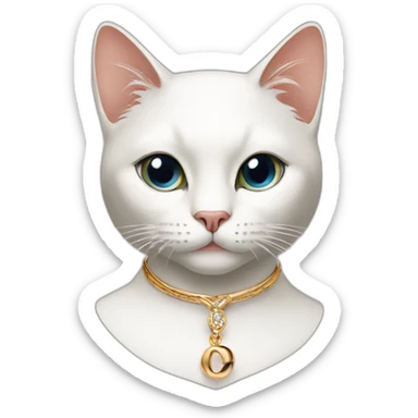 Cartier fashionable cat sticker