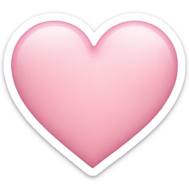 Light pink heart sticker