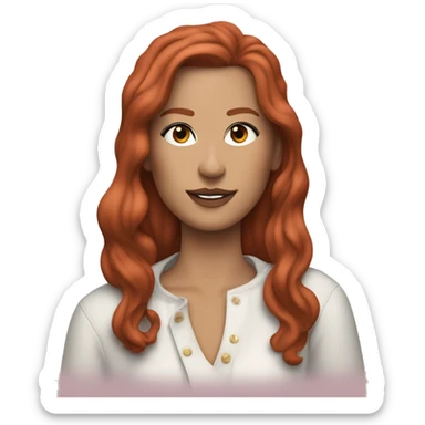 Chappell Roan, is an American singer and songwriter from Missouri. Working with collaborator Dan Nigro, the majority of her music is inspired by 1980s synth-pop red hair long sticker