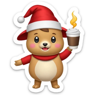 changuito tierno y fiestero en distinntas poses sticker