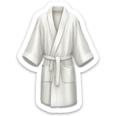silk bathrobe sticker